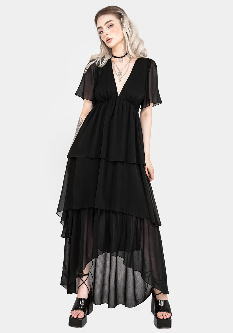 Sasha Tiered High-Low Dress