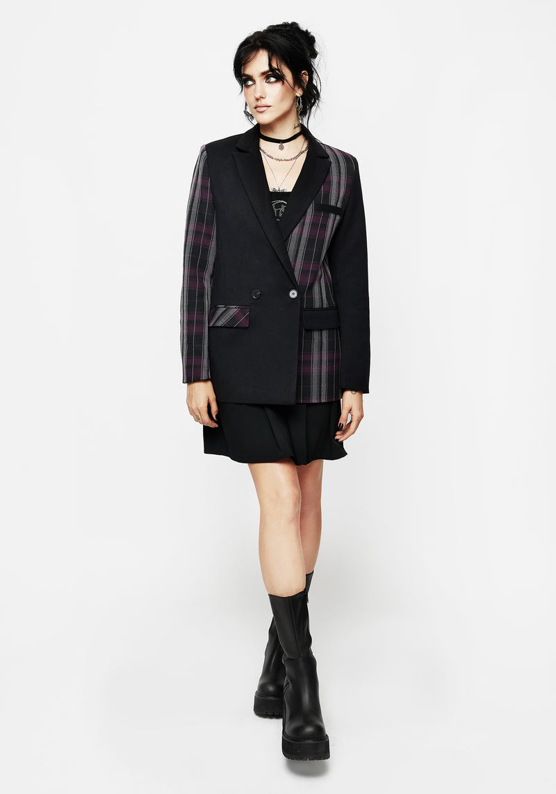 Gambit Spliced Check Blazer