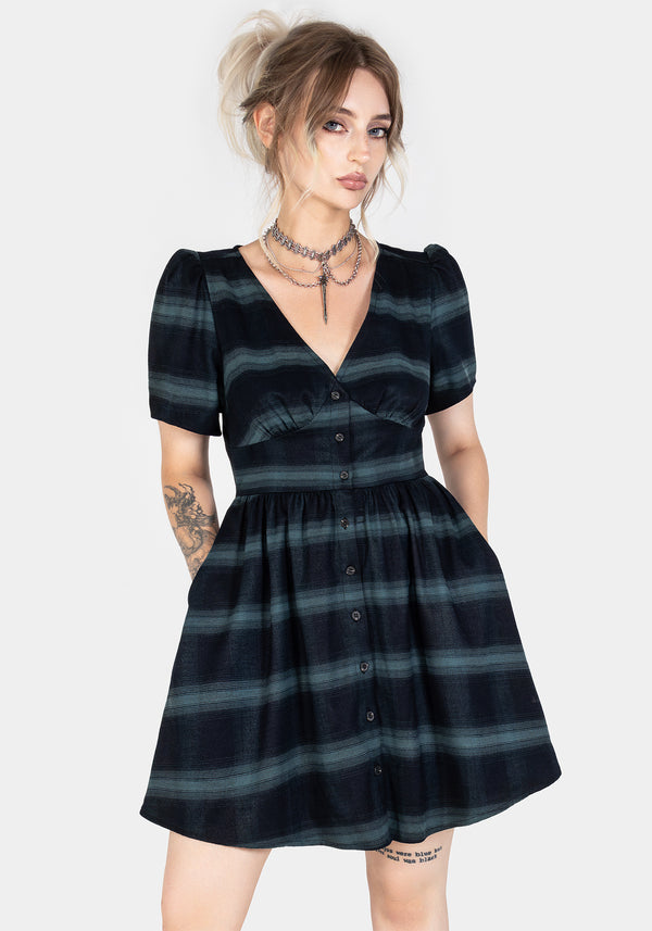 Greenlee Check Mini Dress – Disturbia