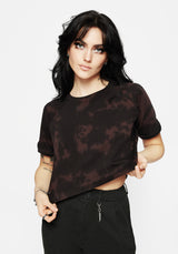 Mercury Tie Dye Boxy Crop Cotton Tee