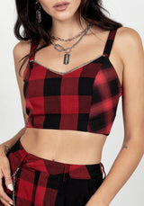 Sh!t Show Plaid Bralet