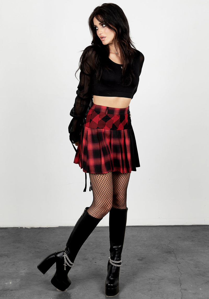 Sh!t Show Plaid Tennis Skirt