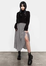 Vaudeville Pleat Midi Skirt