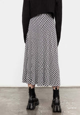 Vaudeville Pleat Midi Skirt