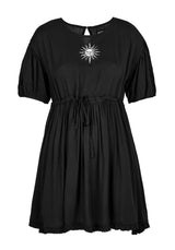 Priestess Embroidered Smock Dress