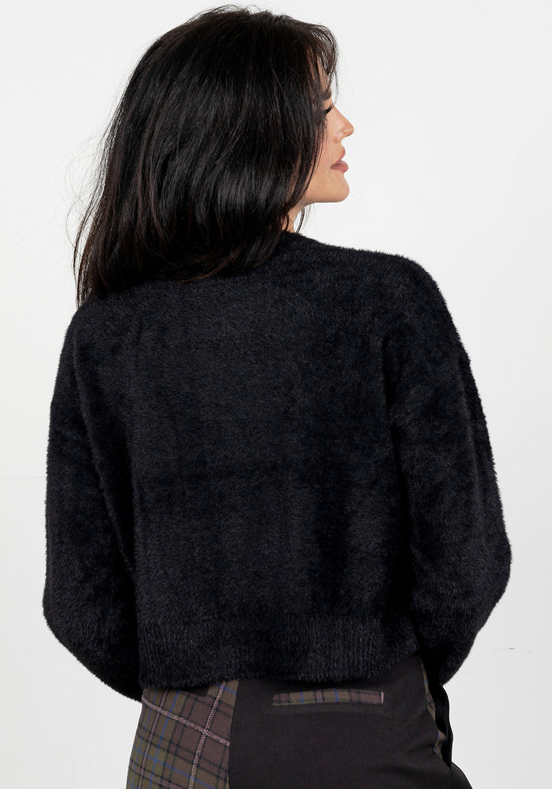 Mercury Fluffy Crop Sweater