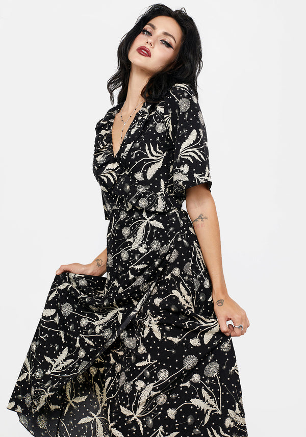 Lana Wrap Midaxi Dress