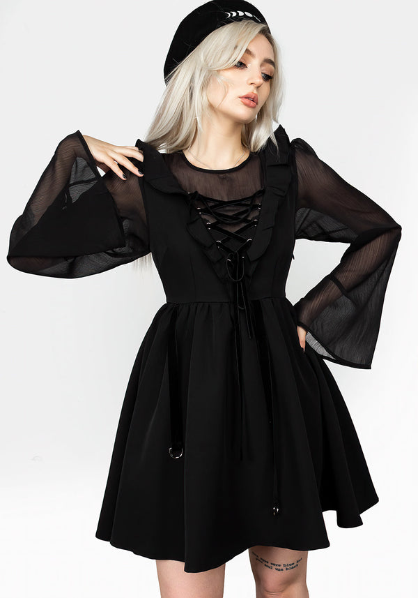 Baudelaire Lace Up Dress