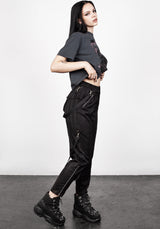 Mosh Strap Detail Trousers