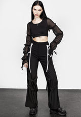 Defendant Lace Up Tie Trousers