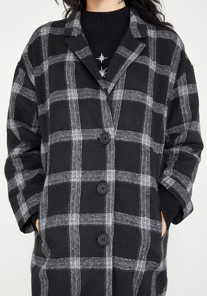 Effy Plaid Duster Coat