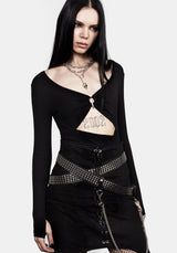 Infinity Studded Wrap Hip Belt