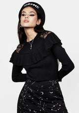 Edith Lace Panelled Sweater