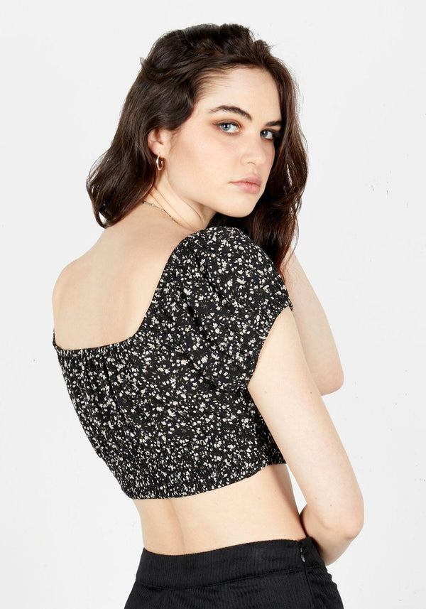 Milkweed Bardot Crop Top