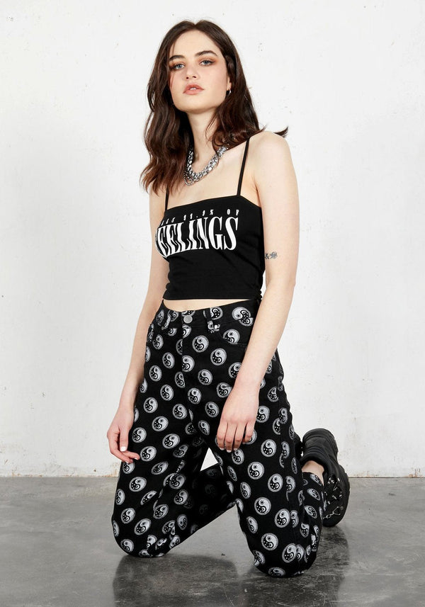 Feelings Spaghetti Strap Crop Top