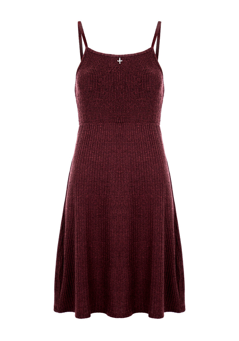 MUNDI SHIRRED MIDI DRESS