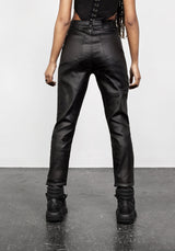 BITEFEST COATED SKINNY TROUSER