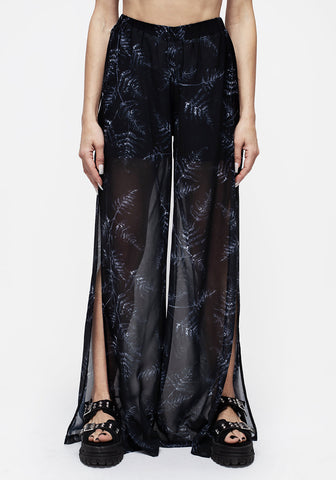 Poster Grl Satin Lace Up Floral Sheer Trousers - Black | Floral trousers,  Bottom clothes, Satin laces