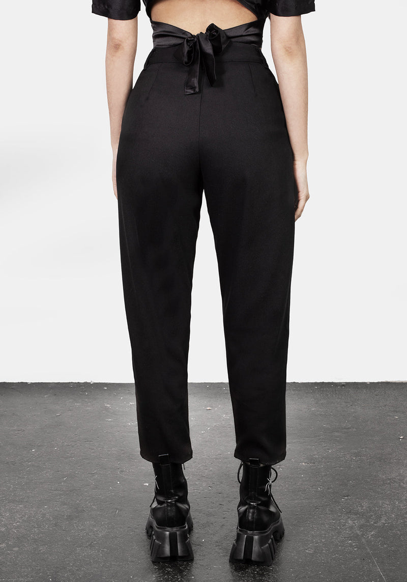 Checkmate High Waist Tapered Trousers – Disturbia