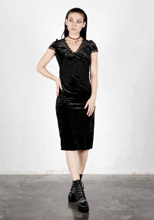 Serenity Velvet Midi Dress