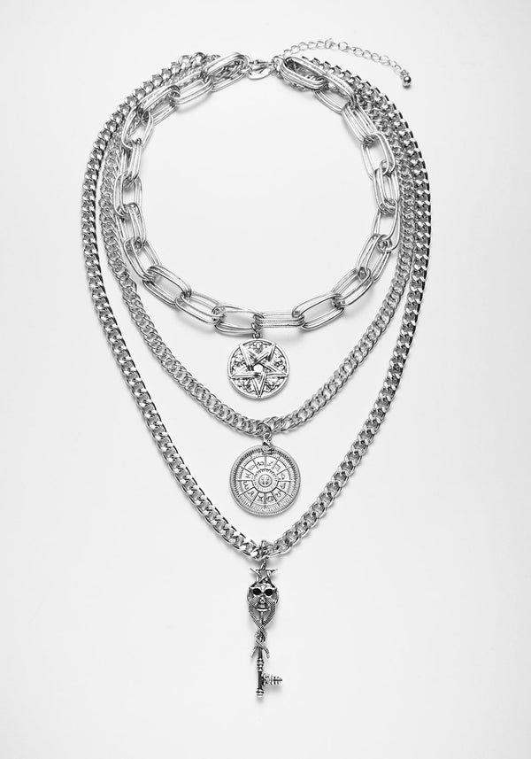 OCCULT MULTICHAIN NECKLACE